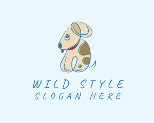 Cute Puppy Pet logo design