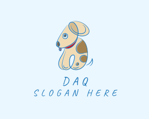 Dog House - Cute Puppy Pet logo design