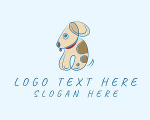 Pet Shop - Cute Puppy Pet logo design