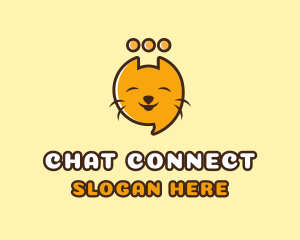 Messaging - Cat Messaging App logo design