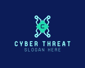 Malware - Tech Circuitry Technician logo design