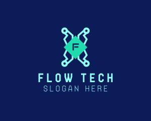 Tech Circuitry Technician   logo design