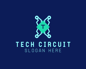 Tech Circuitry Technician   logo design