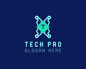 Technician - Tech Circuitry Technician logo design