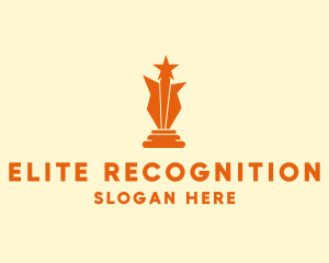 Recognition - Orange Star Award logo design