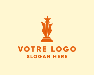 Commercial - Orange Star Award logo design