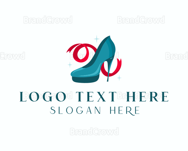 Sparkling Stiletto Shoes Logo