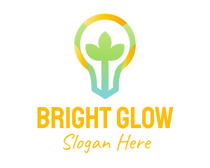 Bulb - Colorful Plant Bulb logo design