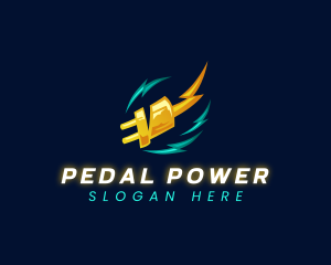 Thunder Power Plug logo design