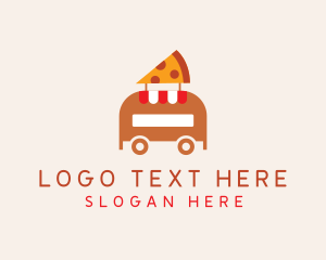 New Haven Style Pizza - Pizza Food Truck logo design