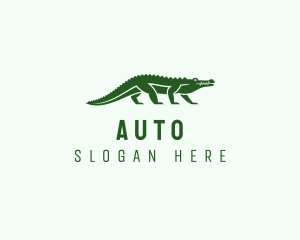 Swamp - Wild Crocodile Reptile Animal logo design