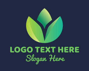 Vegan - Garden Succulent Plant logo design