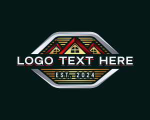 Residential - Home Roof Contractor logo design