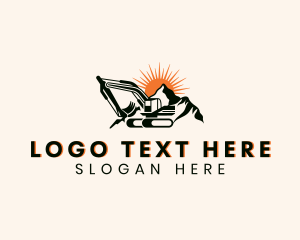 Builder - Construction Mountain Excavation logo design