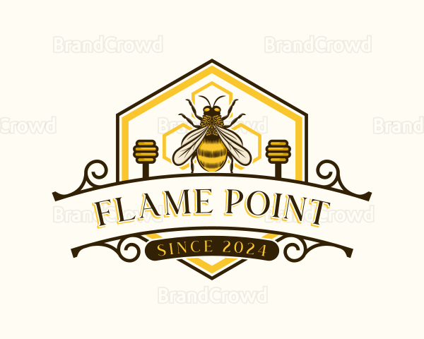 Honey Bee Apiary Logo