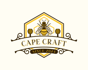 Honey Bee Apiary Logo