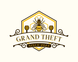 Honey Bee Apiary Logo