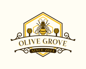 Honey Bee Apiary Logo