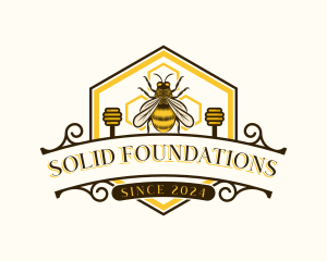 Honey Bee Apiary Logo