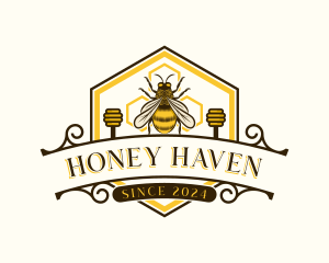 Apiary - Honey Bee Apiary logo design