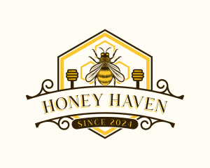 Honey Bee Apiary logo design