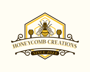 Beeswax - Honey Bee Apiary logo design