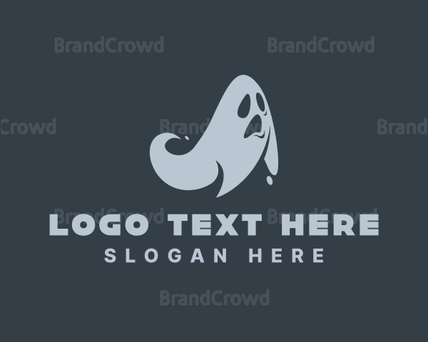 Scary Horror Ghost Logo