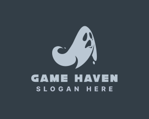 Scary Horror Ghost  Logo