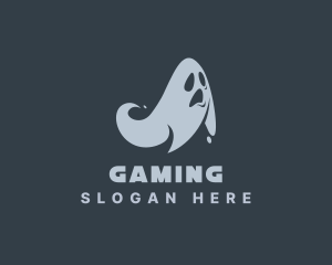 Scary Horror Ghost  Logo