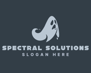 Ghost - Scary Horror Ghost logo design