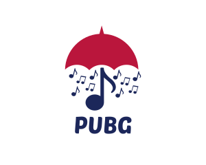 Musical Notes Umbrella Logo