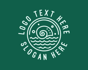 Snail - Conch Sea Beach Resort logo design