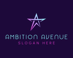 Ambition - Star Company Letter A logo design