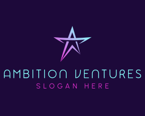 Ambition - Star Company Letter A logo design