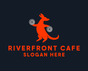 Brisbane - Strong Fitness Kangaroo logo design