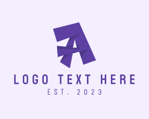 Corporation - Violet Purple Letter A logo design