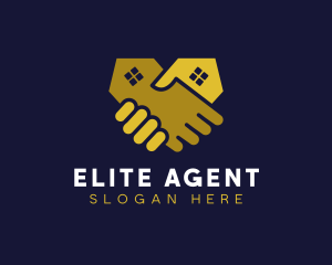 Agent - Real Estate Agency Hands logo design