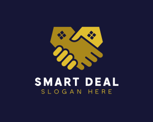 Deal - Real Estate Agency Hands logo design