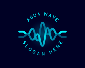 Tech Wave Frequency logo design