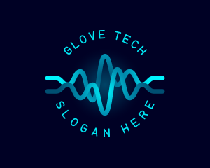 Tech Wave Frequency logo design