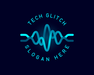 Tech Wave Frequency logo design