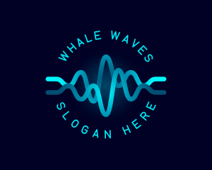 Tech Wave Frequency logo design