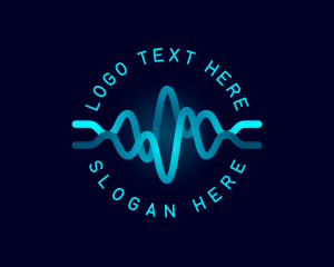 Science - Tech Wave Frequency logo design