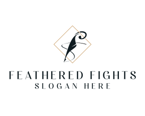 Feather Writing Publishing logo design