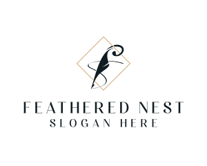 Feather Writing Publishing logo design