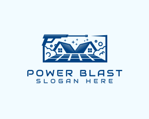 Power Washing Floor Roof logo design