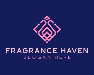 Luxury Flamingo Tile logo design