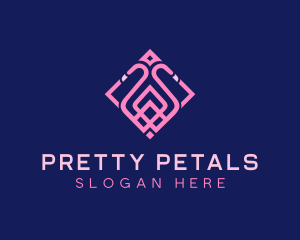 Luxury Flamingo Tile logo design