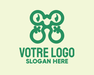 Green Nature Frog  Logo