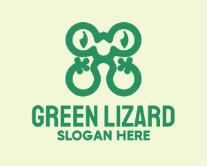 Green Nature Frog  logo design